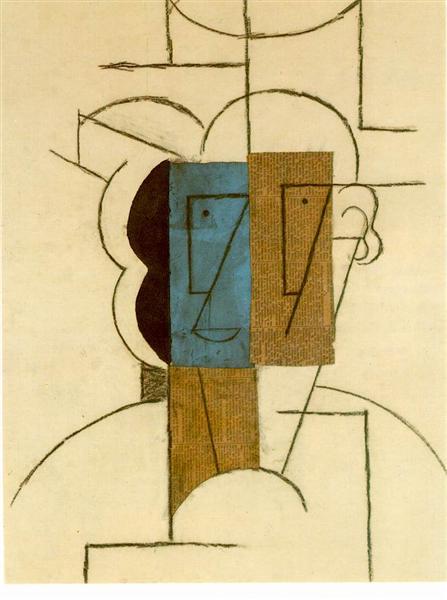 Pablo Picasso Head Of A Man With Hat Tete D'Homme Au Chapeau